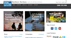 Desktop Screenshot of nt.crimestoppers.com.au